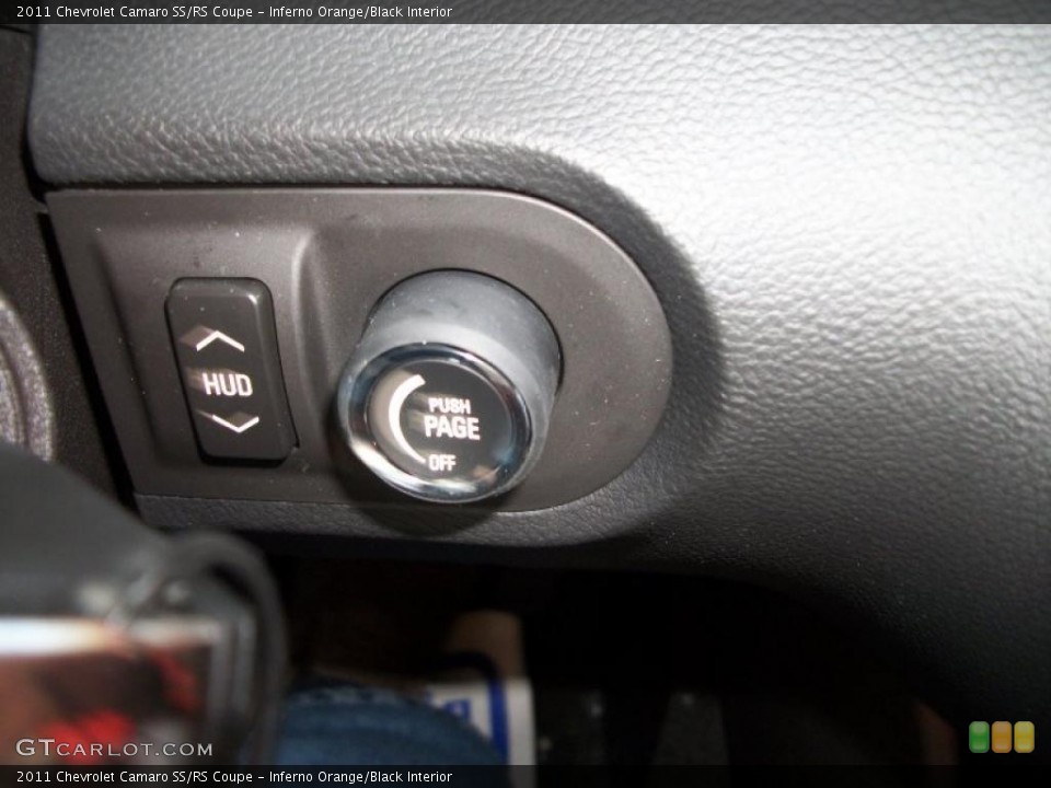 Inferno Orange/Black Interior Controls for the 2011 Chevrolet Camaro SS/RS Coupe #40276534