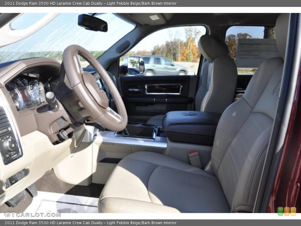 Light Pebble Beige/Bark Brown Interior Photo for the 2011 Dodge Ram 3500 HD Laramie Crew Cab Dually #40278918