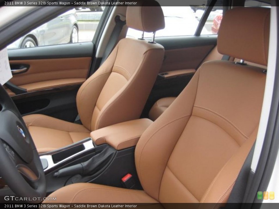 Saddle Brown Dakota Leather Interior Photo for the 2011 BMW 3 Series 328i Sports Wagon #40279670