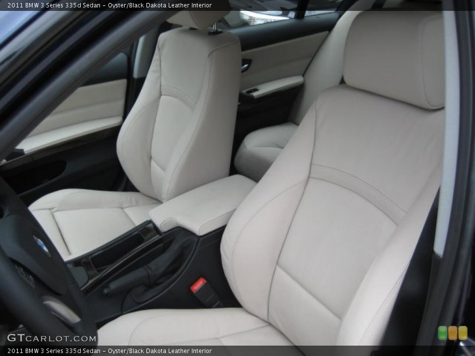 Oyster/Black Dakota Leather Interior Photo for the 2011 BMW 3 Series 335d Sedan #40279994