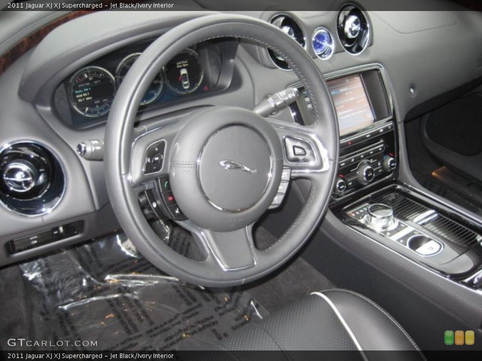 Jet Black/Ivory Interior Photo for the 2011 Jaguar XJ XJ Supercharged #40280194