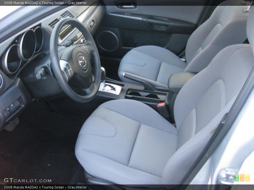 Gray Interior Photo for the 2008 Mazda MAZDA3 s Touring Sedan #40281606