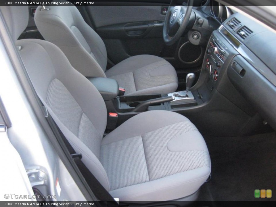 Gray Interior Photo for the 2008 Mazda MAZDA3 s Touring Sedan #40281714