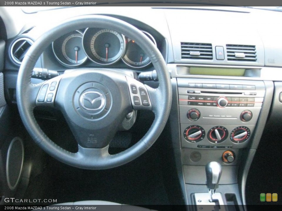 Gray Interior Dashboard for the 2008 Mazda MAZDA3 s Touring Sedan #40281810