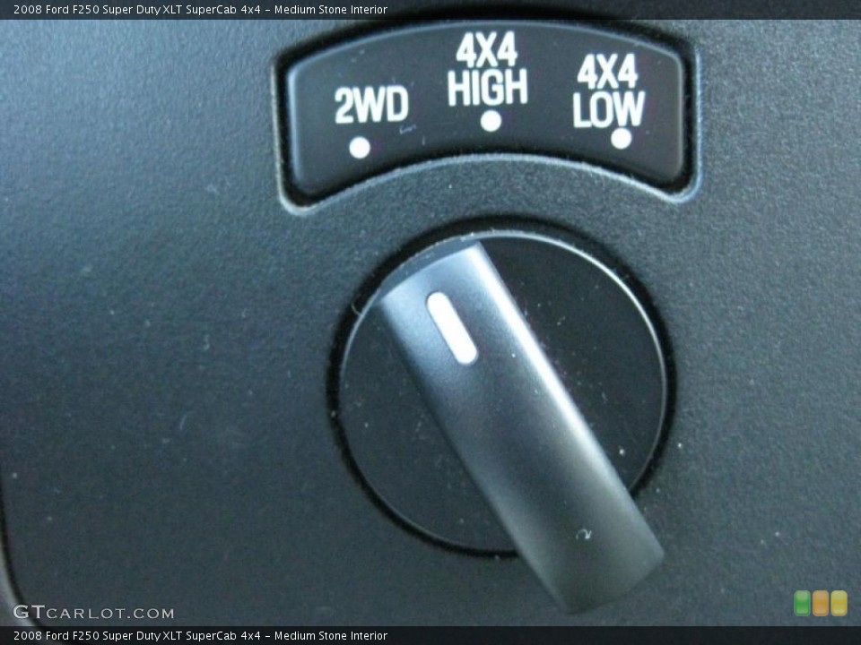 Medium Stone Interior Controls for the 2008 Ford F250 Super Duty XLT SuperCab 4x4 #40282822
