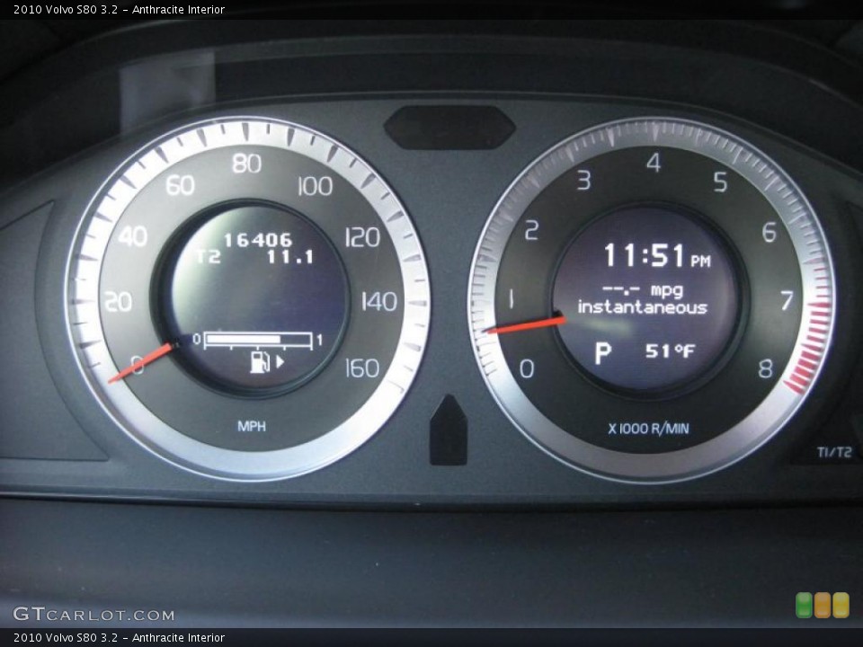 Anthracite Interior Gauges for the 2010 Volvo S80 3.2 #40284190