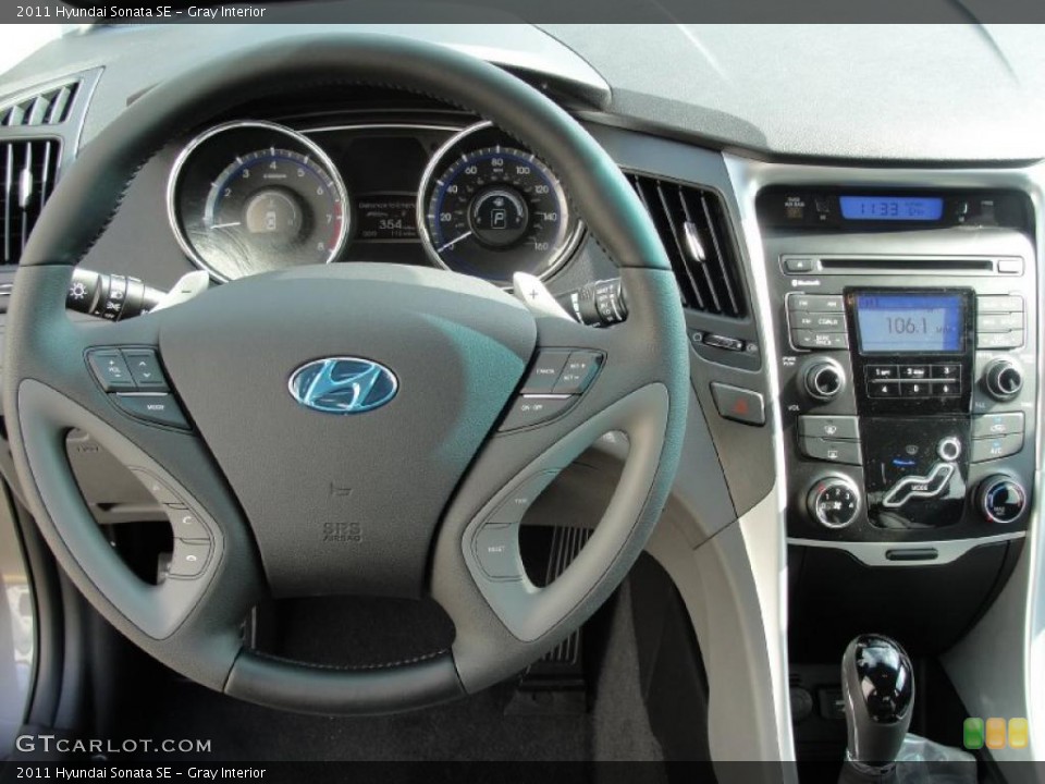 Gray Interior Dashboard for the 2011 Hyundai Sonata SE #40288546