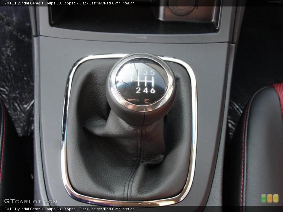 Black Leather/Red Cloth Interior Transmission for the 2011 Hyundai Genesis Coupe 3.8 R Spec #40289750