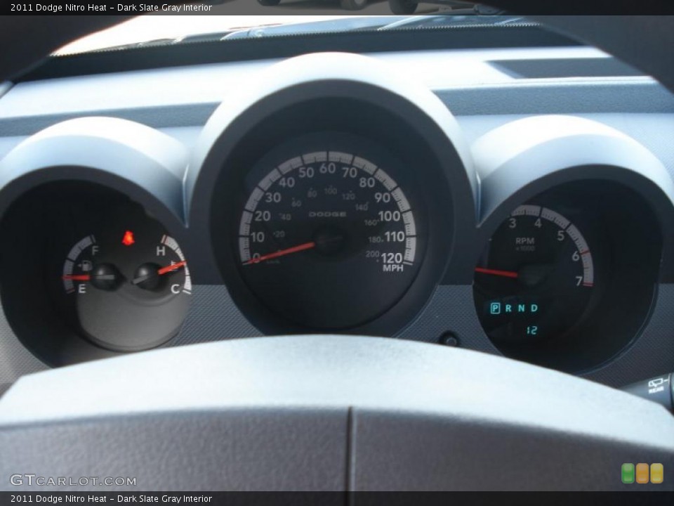 Dark Slate Gray Interior Gauges for the 2011 Dodge Nitro Heat #40290561