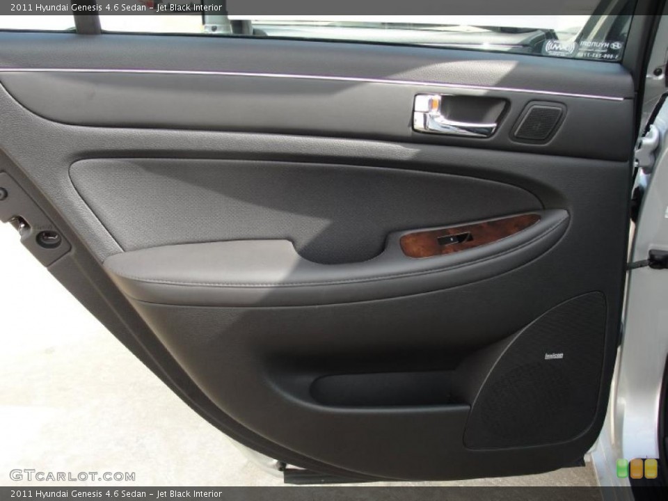 Jet Black Interior Door Panel for the 2011 Hyundai Genesis 4.6 Sedan #40290695