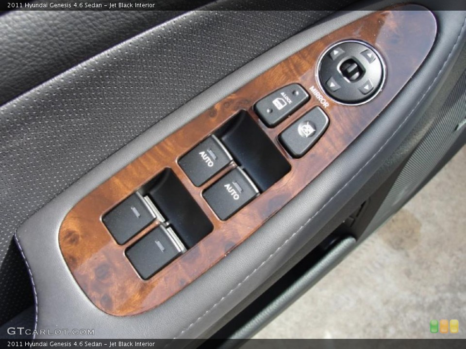 Jet Black Interior Controls for the 2011 Hyundai Genesis 4.6 Sedan #40290763