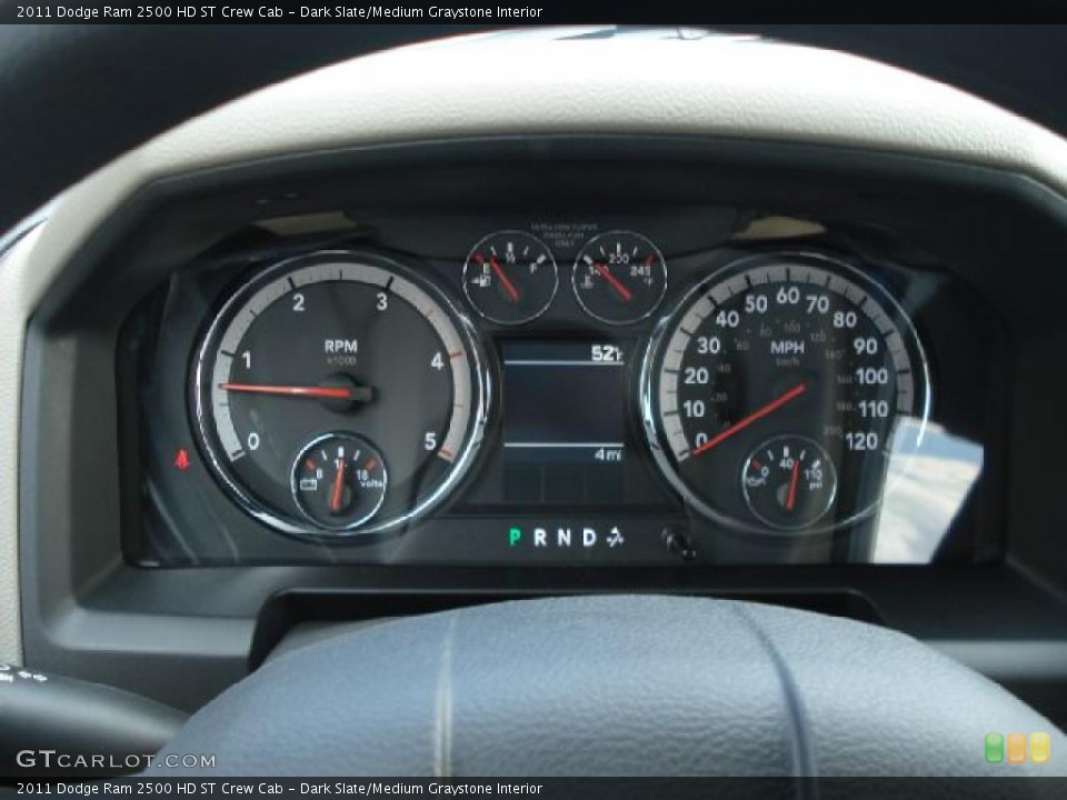 Dark Slate/Medium Graystone Interior Gauges for the 2011 Dodge Ram 2500 HD ST Crew Cab #40290867