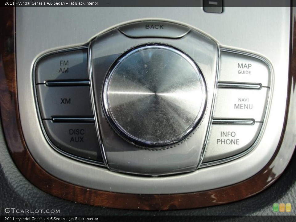 Jet Black Interior Controls for the 2011 Hyundai Genesis 4.6 Sedan #40290927