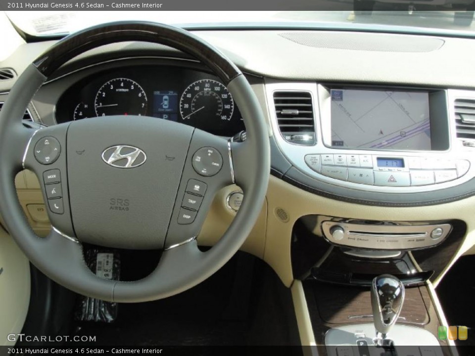 Cashmere Interior Dashboard for the 2011 Hyundai Genesis 4.6 Sedan #40291479