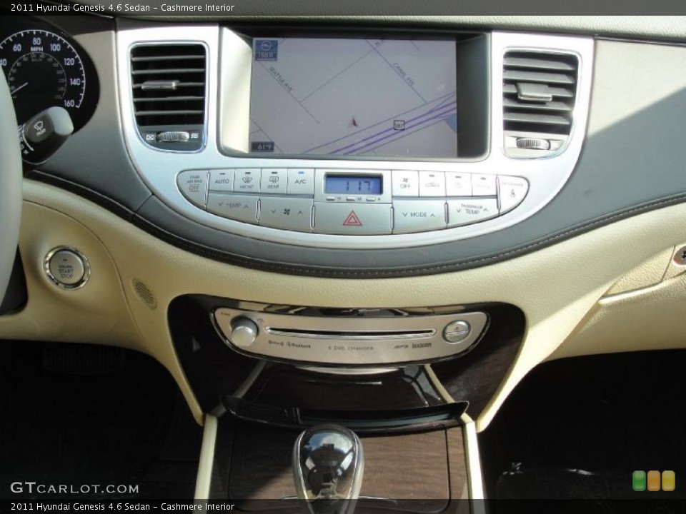 Cashmere Interior Navigation for the 2011 Hyundai Genesis 4.6 Sedan #40291495