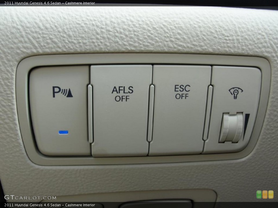 Cashmere Interior Controls for the 2011 Hyundai Genesis 4.6 Sedan #40291633