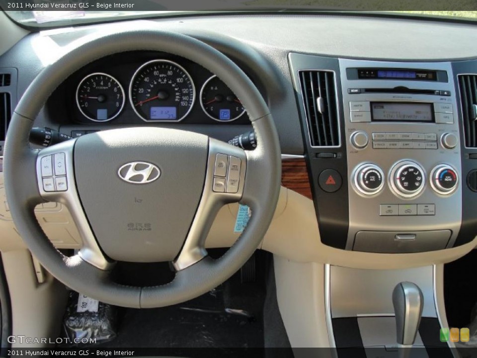 Beige Interior Dashboard for the 2011 Hyundai Veracruz GLS #40292111