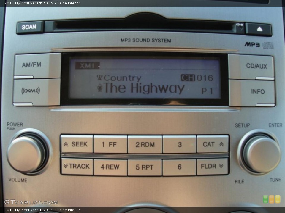 Beige Interior Controls for the 2011 Hyundai Veracruz GLS #40292167