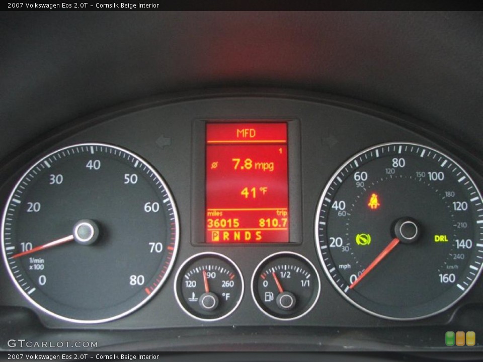 Cornsilk Beige Interior Gauges for the 2007 Volkswagen Eos 2.0T #40292371