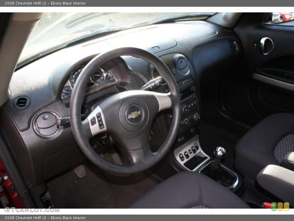 Ebony Black Interior Prime Interior for the 2008 Chevrolet HHR LS #40292575