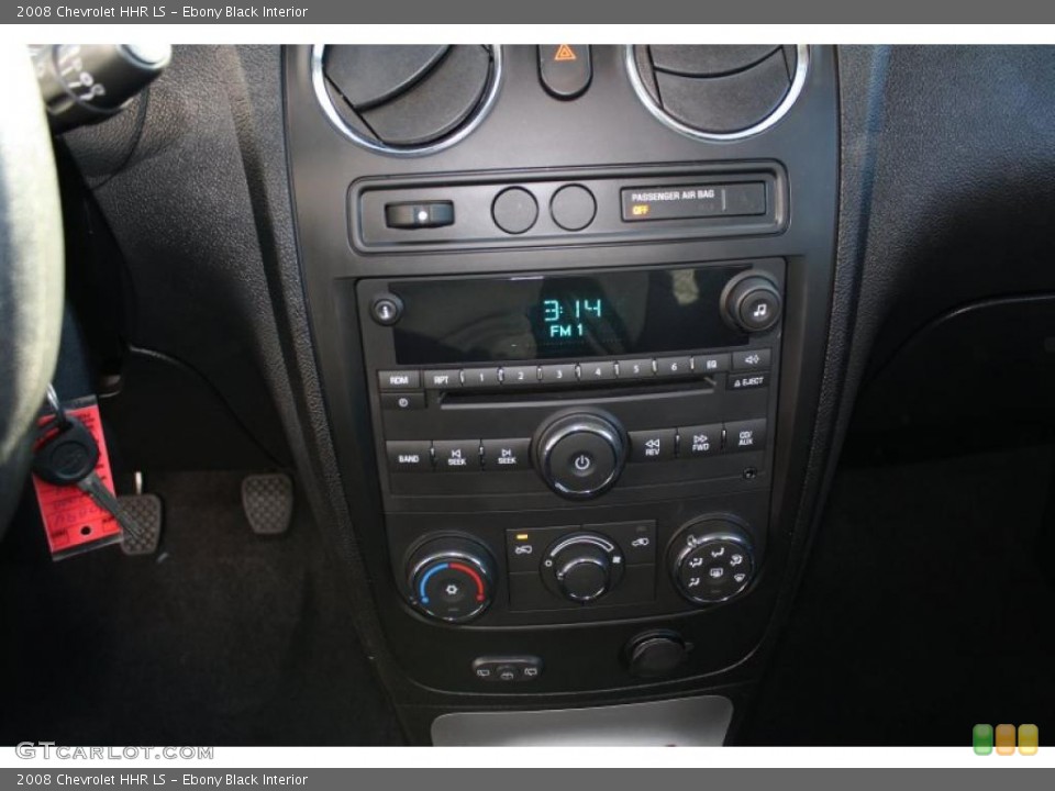 Ebony Black Interior Controls for the 2008 Chevrolet HHR LS #40292591