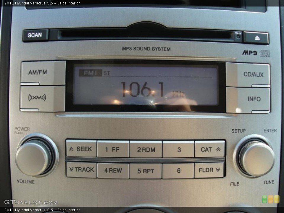 Beige Interior Controls for the 2011 Hyundai Veracruz GLS #40292763
