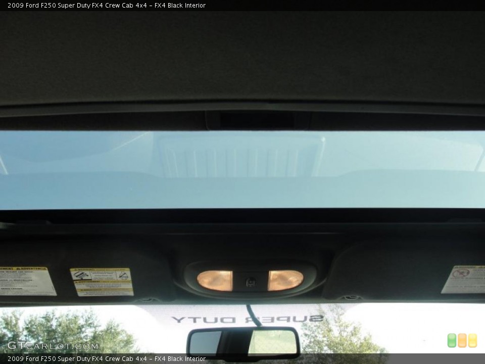 FX4 Black Interior Sunroof for the 2009 Ford F250 Super Duty FX4 Crew Cab 4x4 #40296607