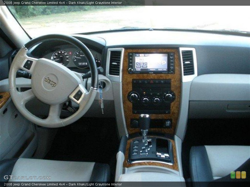 Dark Khaki/Light Graystone Interior Dashboard for the 2008 Jeep Grand Cherokee Limited 4x4 #40298183