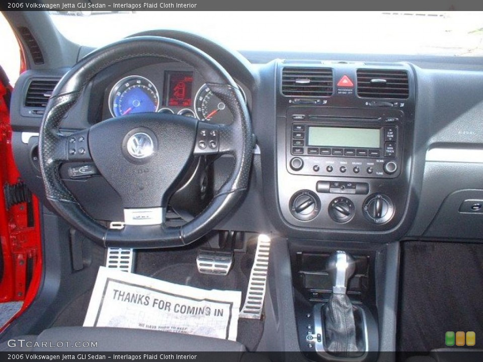 Interlagos Plaid Cloth Interior Dashboard for the 2006 Volkswagen Jetta GLI Sedan #40303096