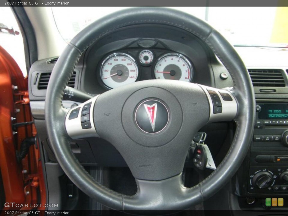 Ebony Interior Steering Wheel for the 2007 Pontiac G5 GT #40304572