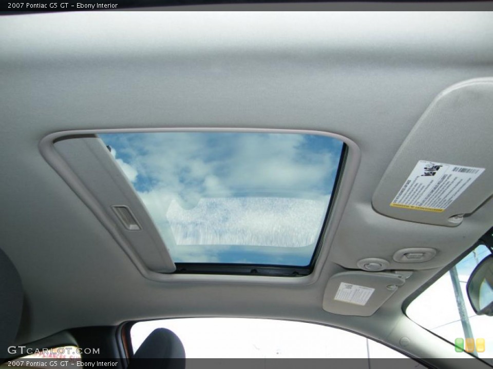 Ebony Interior Sunroof for the 2007 Pontiac G5 GT #40304660
