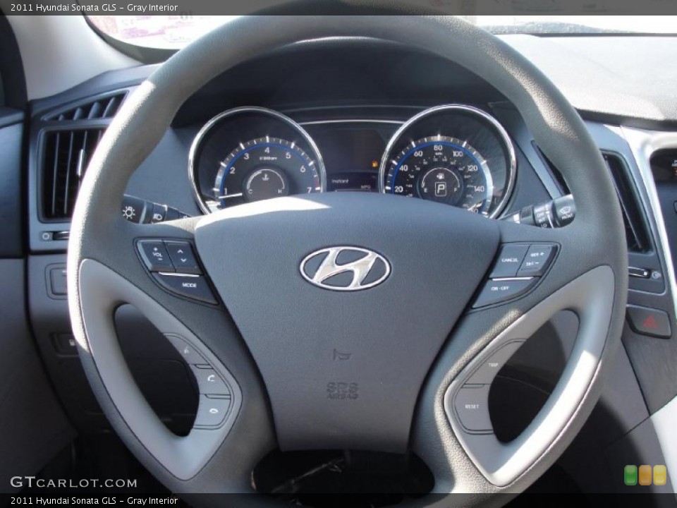 Gray Interior Steering Wheel for the 2011 Hyundai Sonata GLS #40306984