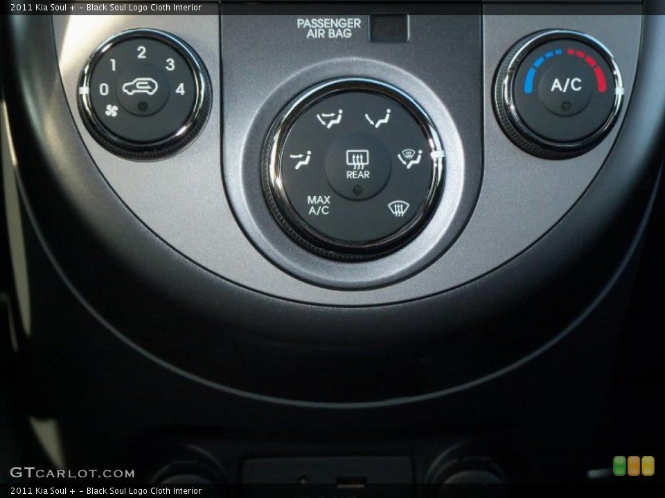 Black Soul Logo Cloth Interior Controls for the 2011 Kia Soul + #40307732