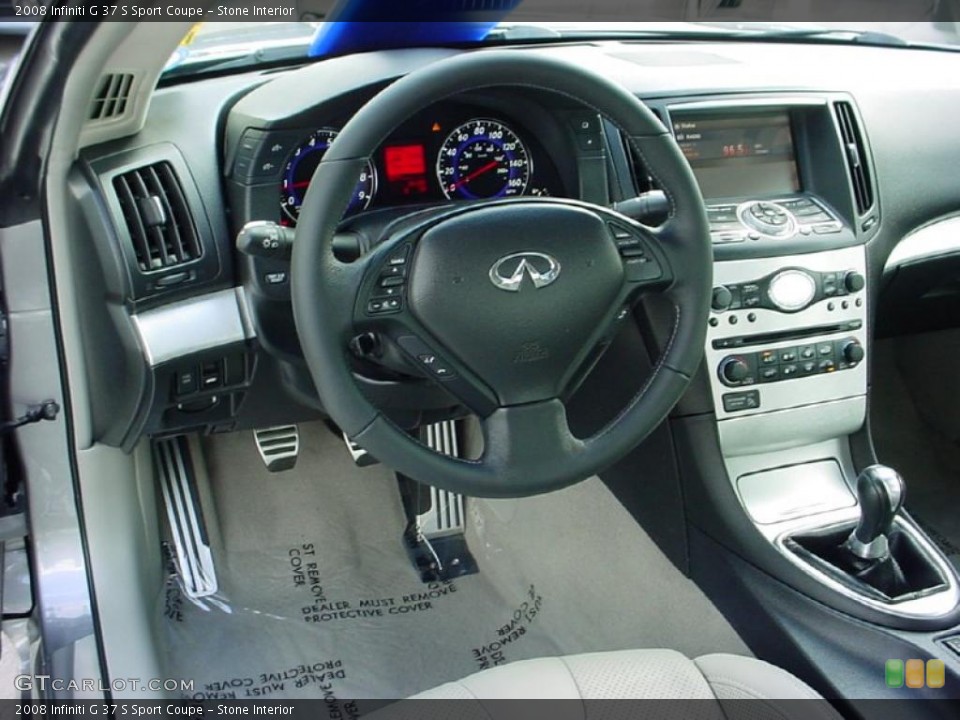 Stone Interior Dashboard for the 2008 Infiniti G 37 S Sport Coupe #40307936