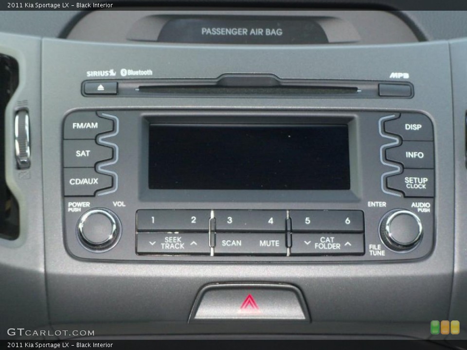 Black Interior Controls for the 2011 Kia Sportage LX #40309208