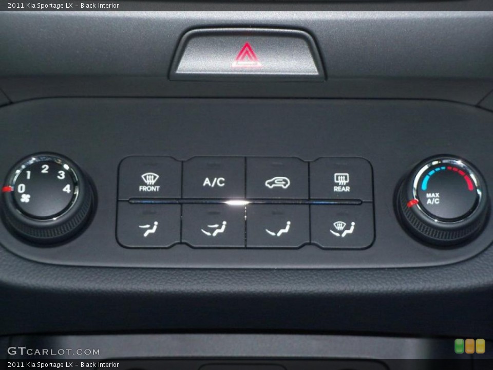 Black Interior Controls for the 2011 Kia Sportage LX #40309224