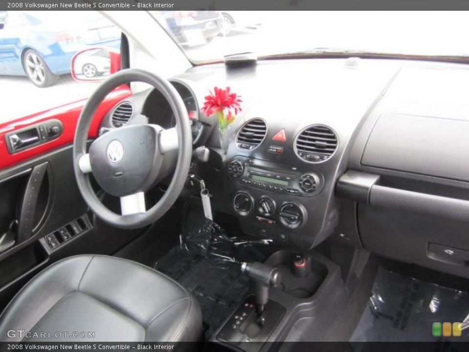 Black Interior Dashboard for the 2008 Volkswagen New Beetle S Convertible #40312876