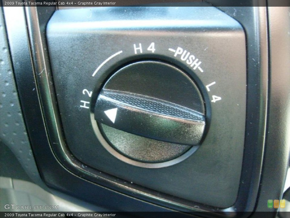 Graphite Gray Interior Controls for the 2009 Toyota Tacoma Regular Cab 4x4 #40314048