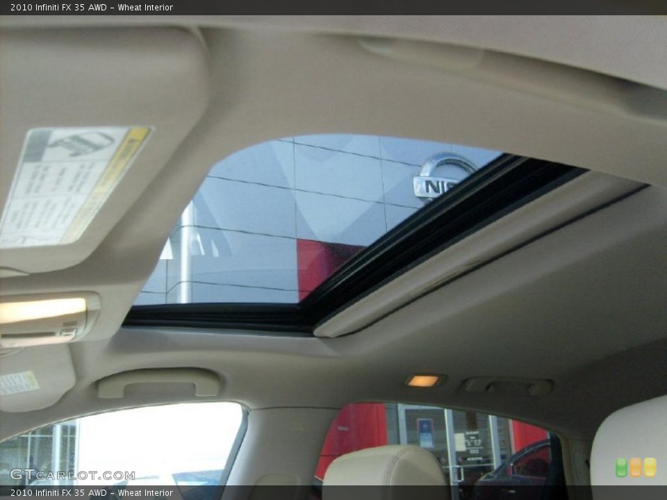 Wheat Interior Sunroof for the 2010 Infiniti FX 35 AWD #40314136
