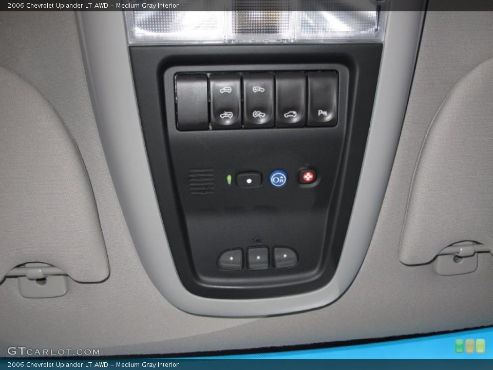 Medium Gray Interior Controls for the 2006 Chevrolet Uplander LT AWD #40315220