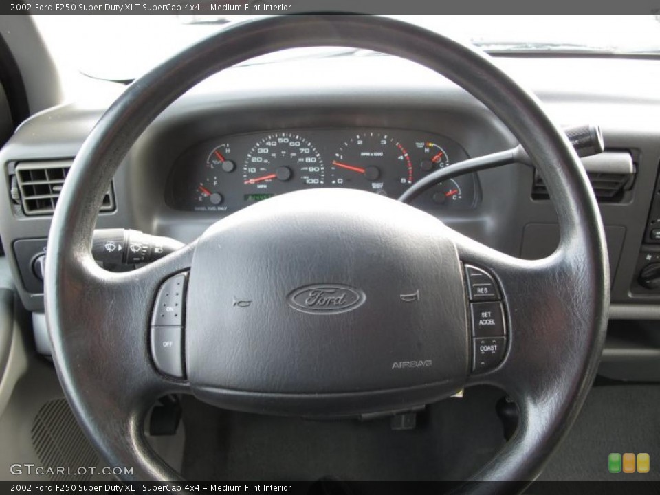 Medium Flint Interior Steering Wheel for the 2002 Ford F250 Super Duty XLT SuperCab 4x4 #40315520