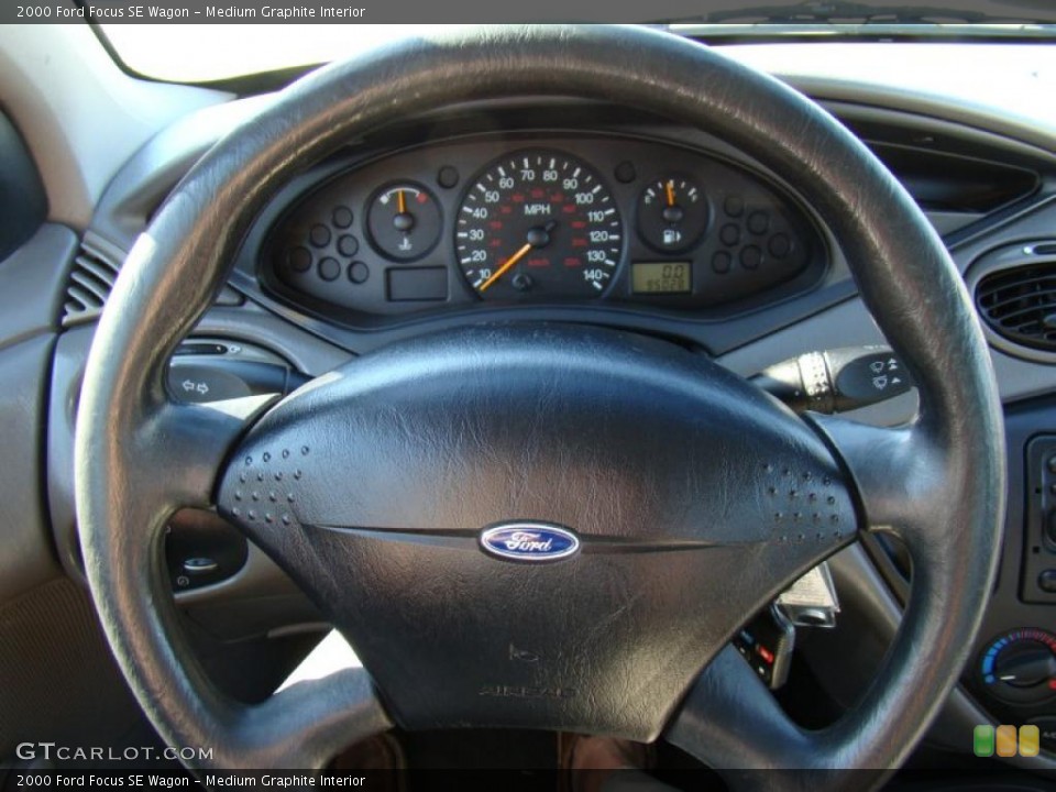 Medium Graphite Interior Steering Wheel for the 2000 Ford Focus SE Wagon #40315596
