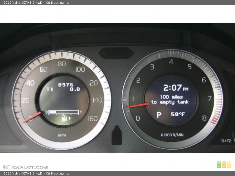 Off Black Interior Gauges for the 2010 Volvo XC70 3.2 AWD #40318704