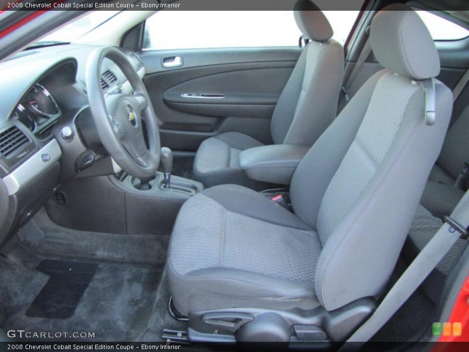 Ebony Interior Photo for the 2008 Chevrolet Cobalt Special Edition Coupe #40320208