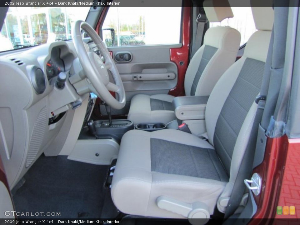 Dark Khaki/Medium Khaki Interior Photo for the 2009 Jeep Wrangler X 4x4 #40320664