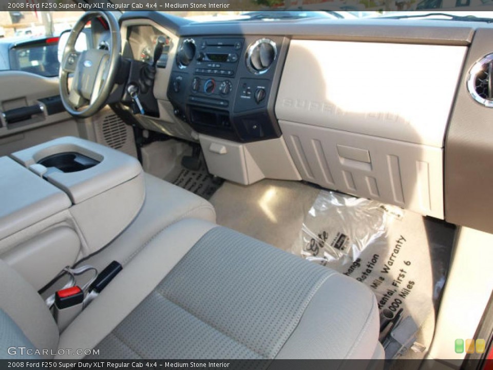 Medium Stone Interior Dashboard for the 2008 Ford F250 Super Duty XLT Regular Cab 4x4 #40321330