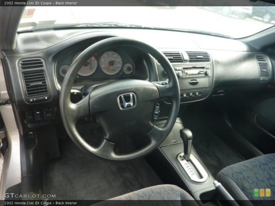 Black Interior Photo for the 2002 Honda Civic EX Coupe #40321588