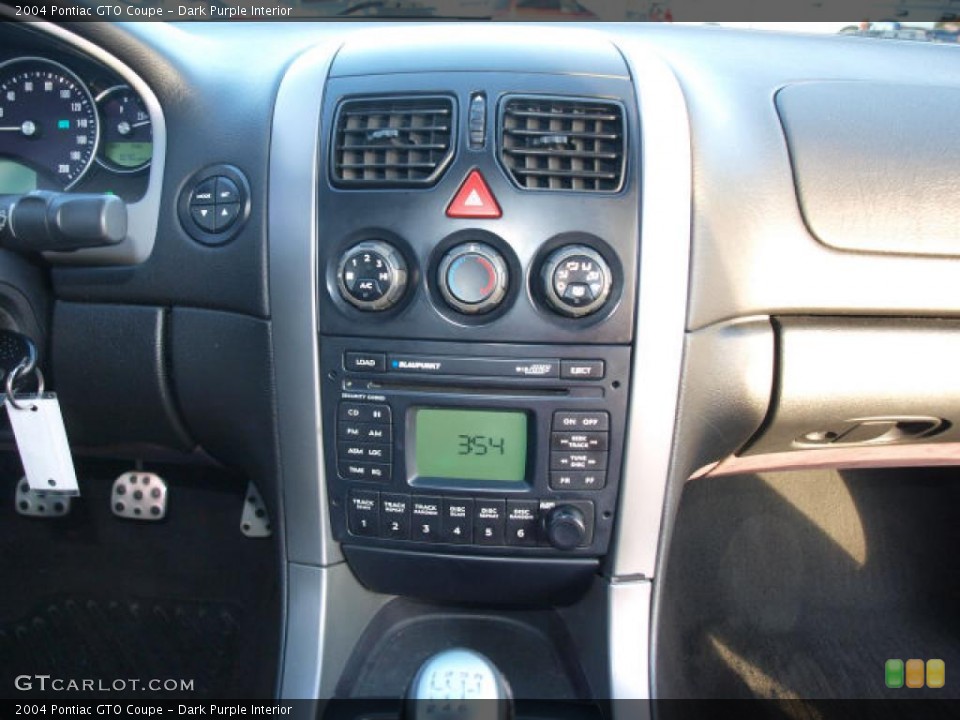 Dark Purple Interior Controls for the 2004 Pontiac GTO Coupe #40322136