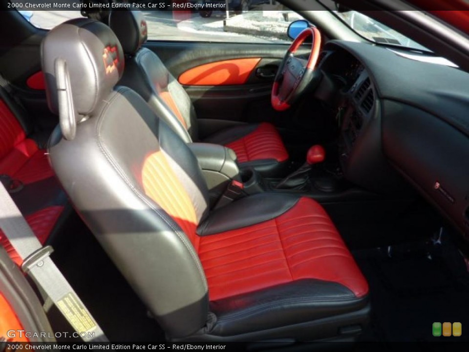 Red/Ebony Interior Photo for the 2000 Chevrolet Monte Carlo Limited Edition Pace Car SS #40322576