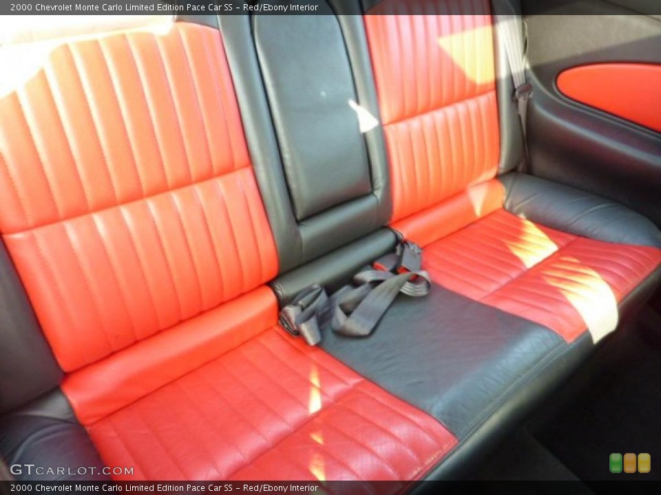 Red/Ebony Interior Photo for the 2000 Chevrolet Monte Carlo Limited Edition Pace Car SS #40322620